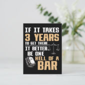 Funny Lawyer Student Future Attarschors Briefkaart (Staand voorkant)