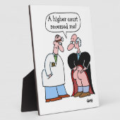 Funny Lawyers Law Office Cartoon Desk Plaque (Côté)