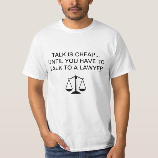 Funny Lawyers TShirt (Voorkant)