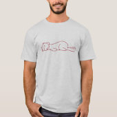 Funny lazy beaver t-shirt (Voorkant)