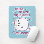 Funny Lazy Cat Pun Muismat (Met muis)