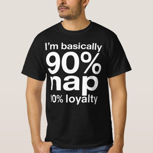 Funny Lazy Dog Humor Sarcastic Design T-shirt (Voorkant)