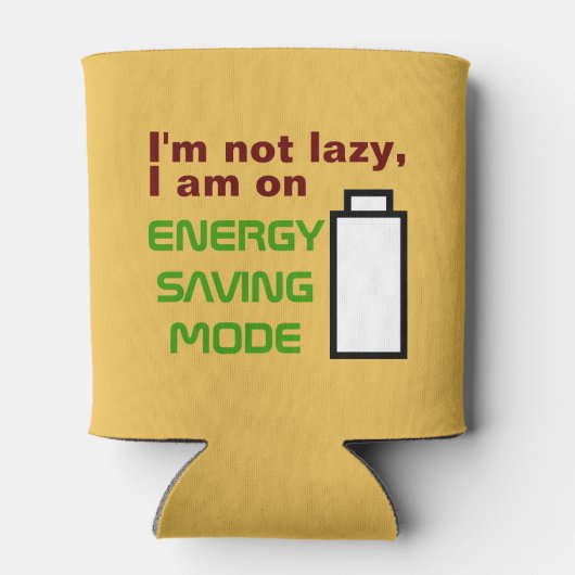 Funny Lazy Geeky Blikjeskoeler (Achterkant)