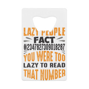 Funny Lazy Social Angst Mensen Grafisch Sarcastisc Kredietkaart Flessenopener