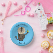 Funny leeuwse makaap cartoon papieren kommen (Feest)