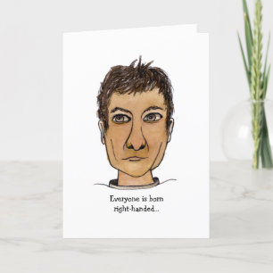 Funny left-Handed Guy Kaart