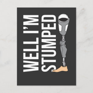 Funny Leg Amputee Prothese Humor Briefkaart