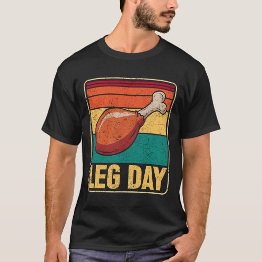 Funny Leg Day Costume Turkey Day Pilgrim Thanksgiv T-shirt (Voorkant)