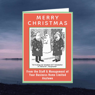 Funny Legal and Law Theme Kerstmis Feestdagen Kaart