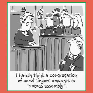 Funny Legal and Law Theme Kerstmis Feestdagen Kaart