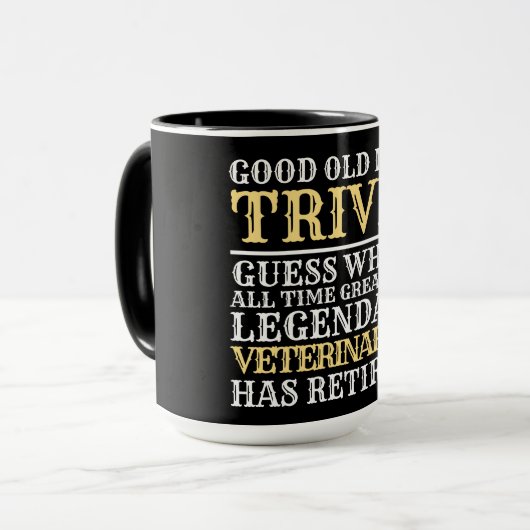 Funny Legendary Veterinarian Retirement T-Shirt Mu Mok (Voorkant links)