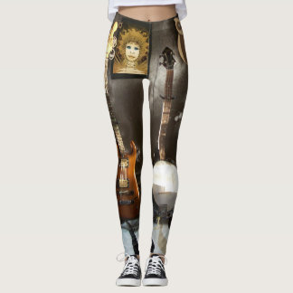 Funny Leggings met Wrapped Guitar en Fairy Afbeeld