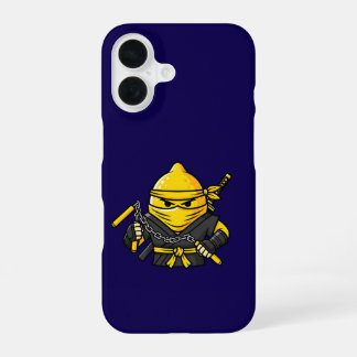 Funny Lemon Shinobi Ninja Nunchucks Illustration iPhone 16 Hoesje