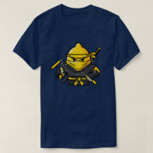 Funny Lemon Shinobi Ninja Nunchucks Illustration