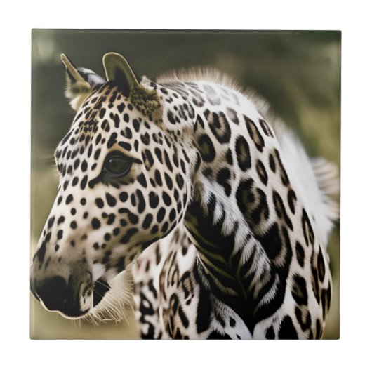 Funny Leopard Appaloosa Ceramic Tile Tegeltje (Voorkant)
