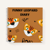 Funny leopard Diary Notitieboek (Voorkant)