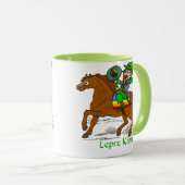 Funny Lepre Khan St Patrick's Day Mok (Voorkant rechts)