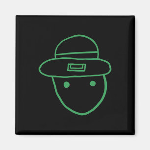 Funny Leprechaun Amateur Sketch Meme Irish St Patr Magneet