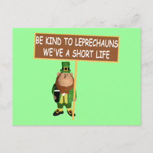Funny Leprechaun Briefkaart