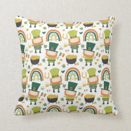 Funny Leprechaun Gift, St. Patrick's Day Pattern Kussen