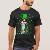 Funny Leprechaun Hat Boston Terrier Dog St Patrick T-shirt (Voorkant)