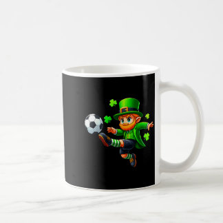 Funny Leprechaun Irish Soccer St Patricks Men Boy  Koffiemok