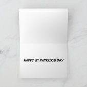 Funny leprechaun kaart (Binnen)