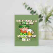 Funny Leprechaun Meme voor St Patricks Day Briefkaart (Staand voorkant)