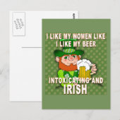 Funny Leprechaun Meme voor St Patricks Day Briefkaart (Voorkant / Achterkant)
