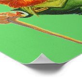 FUNNY LEPRECHAUN, ST. Affiche de la fête de PATRIC (Coin)