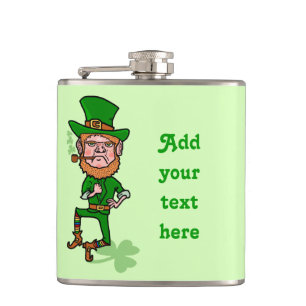 Funny Leprechaun St Patricks Day Persoonlijk Heupfles