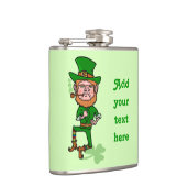 Funny Leprechaun St Patricks Day Persoonlijk Heupfles (Rechts)