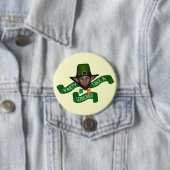 Funny leprechaun St Patrick's day Ronde Button 7,6 Cm (In situ)