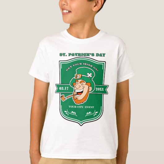 Funny Leprechaun St. Patrick's Day T-shirt (Voorkant)