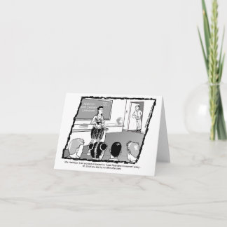 Funny-lerarenkaart Kaart