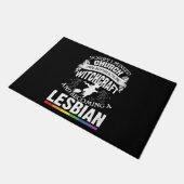 Funny Lesbian Witch Pride Feminist LGBT Deurmat (Schuin)