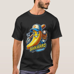 Funny Lets Go Bananas Schattigee Banaan Fruit Love T-shirt
