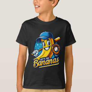 Funny Lets Go Bananas Schattigee Banaan Fruit Love T-shirt