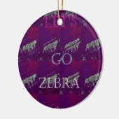 Funny Lets Go Zebra Hakuna Matata motif Design Co Keramisch Ornament (Links)