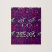 Funny Lets Go Zebra Hakuna Matata motif Design Co Legpuzzel (Verticaal)