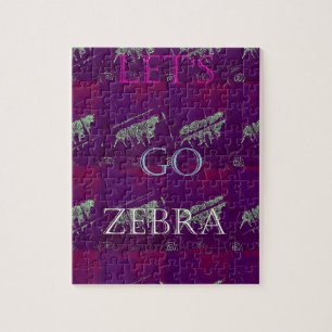 Funny Lets Go Zebra Hakuna Matata motif Design Co Legpuzzel