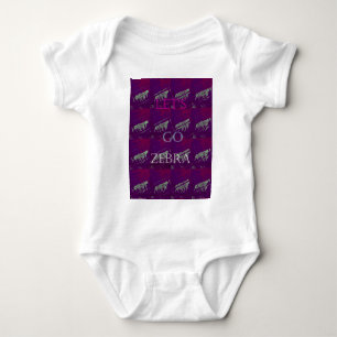 Funny Lets Go Zebra Hakuna Matata motif Design Co Romper