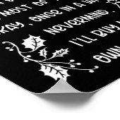 Funny Letter to Santa kerstcadeautjes Poster (Hoek)