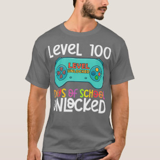 Funny Level 100 dagen school open 1 T-shirt