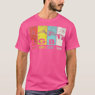 Funny  Lgbt steunt vrije Pistolen Beer Tru T-shirt