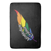 Funny LGBTQ | Woorden spelen | Pride | Regenboog Badmat (Voorkant Verticaal)