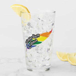 Funny LGBTQ Woorden spelen Pride Regenboog Glas