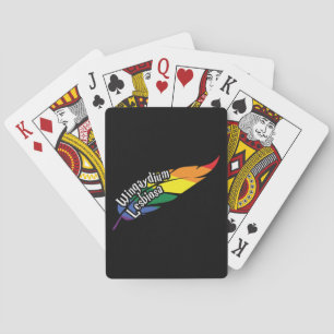 Funny LGBTQ Woorden spelen Pride Regenboog Pokerkaarten
