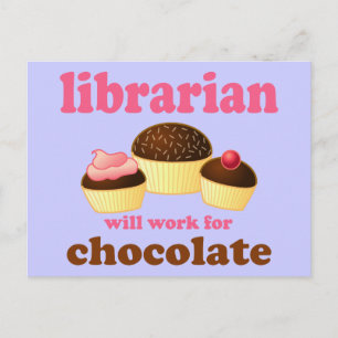 Funny Librarian Briefkaart