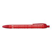 Funny Librarian Gift Custom Pen Keep Calm Books (Bovenkant)